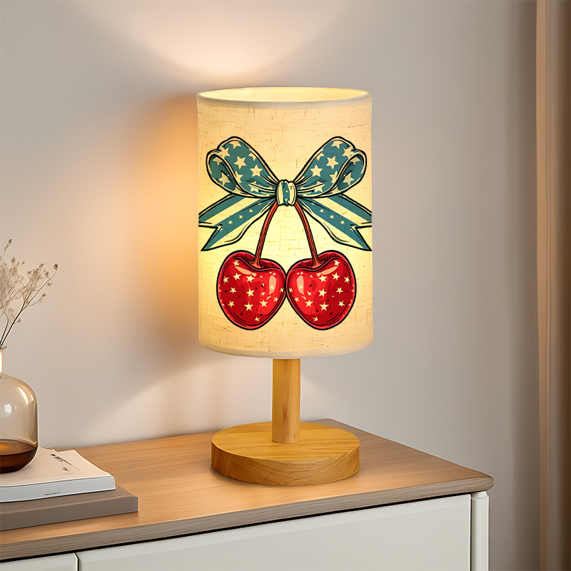 Modern USB powered Linen Table Lamp Perfect for Creating Atmosphere