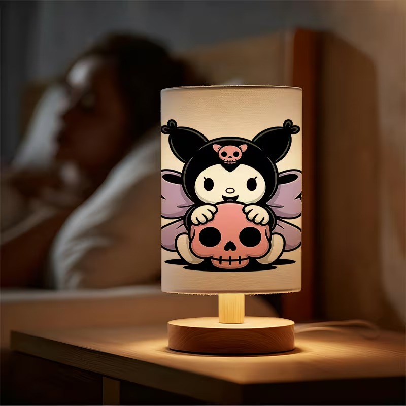 Kuromi Themed USB Powered Bedside Lamp
