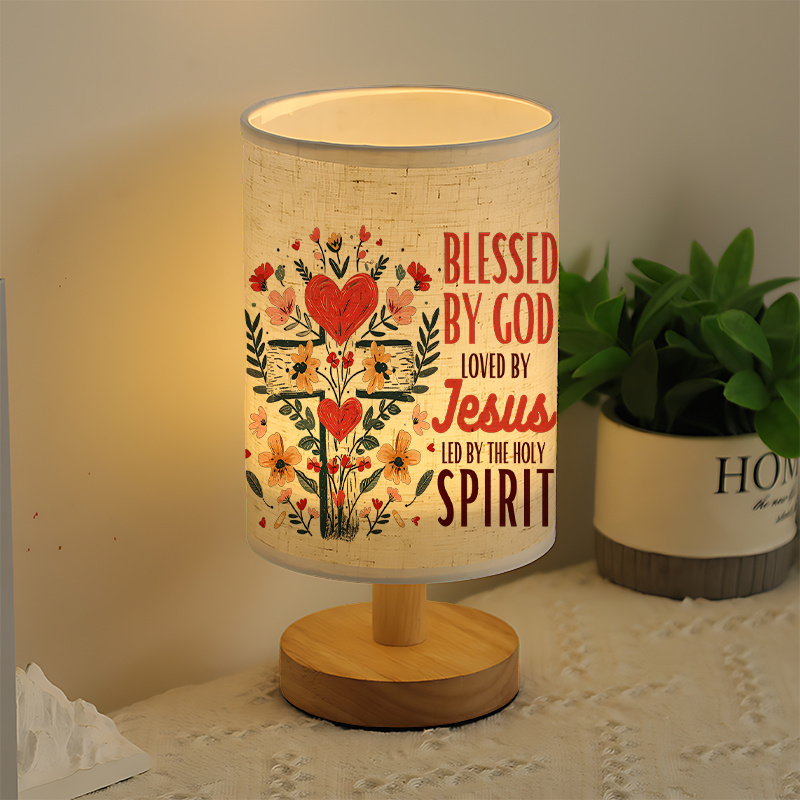 A Modern USB powered Linen Lamp with a Unique Design and Exquisite Patterns