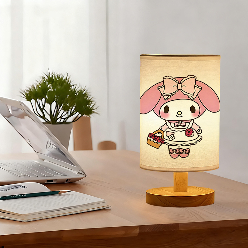 A modern Sanrio USB-powered linen lamp with a creative design