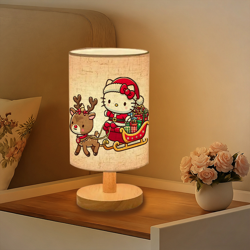 A modern Sanrio USB-powered linen lamp with a creative design