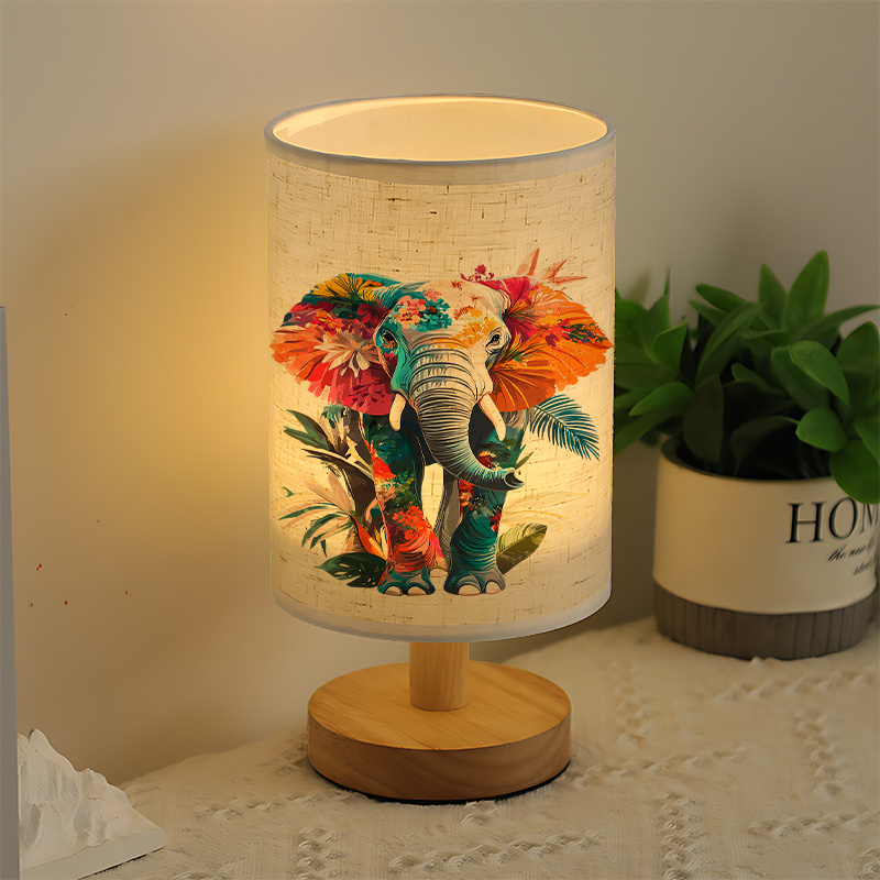 Modern USB-powered Linen Lamp with a Unique Design and Exquisite Pattern
