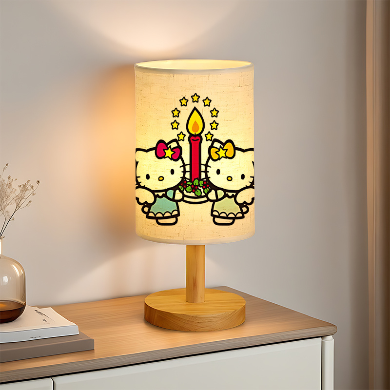 A modern Sanrio USB-powered linen lamp with a creative design