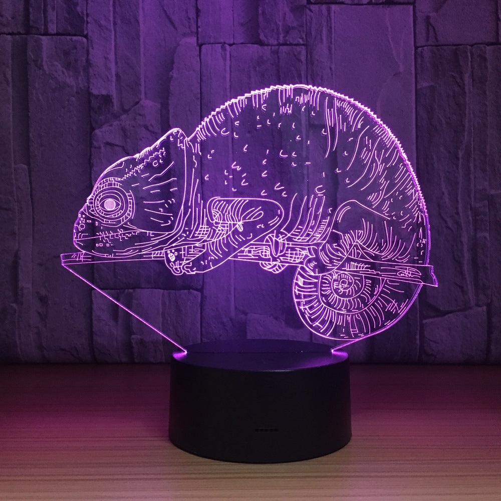 3D Chameleon Illusion Lamp-3D Optical Lamp