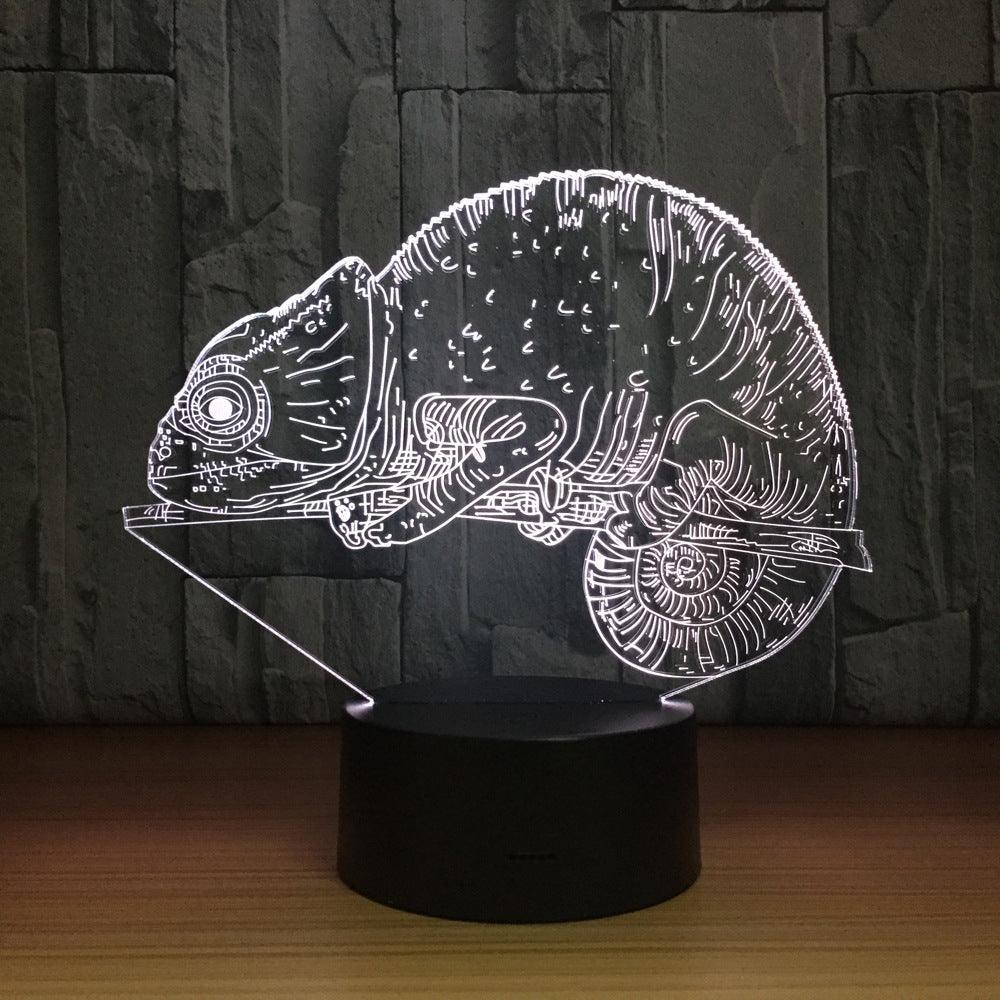 3D Chameleon Illusion Lamp-3D Optical Lamp