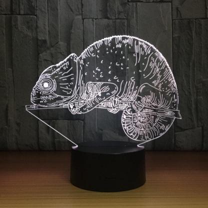 3D Chameleon Illusion Lamp-3D Optical Lamp
