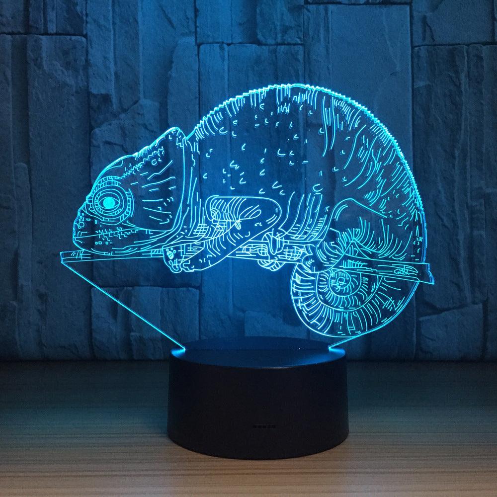 3D Chameleon Illusion Lamp-3D Optical Lamp