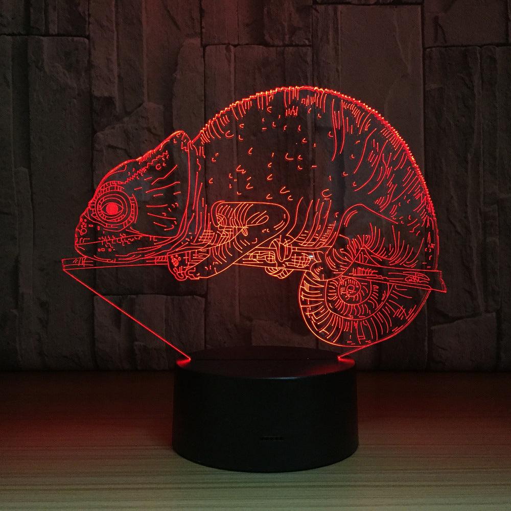 3D Chameleon Illusion Lamp-3D Optical Lamp