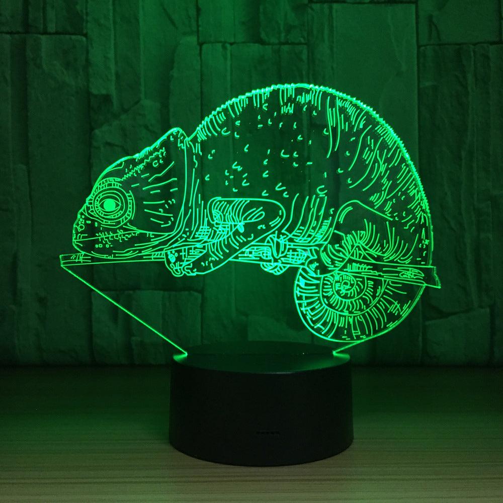 3D Chameleon Illusion Lamp-3D Optical Lamp