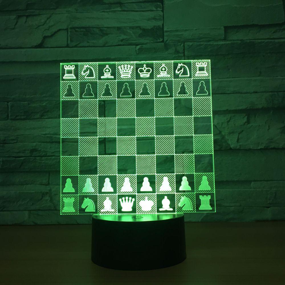Chess Board Illusion Lamp-3D Optical Lamp