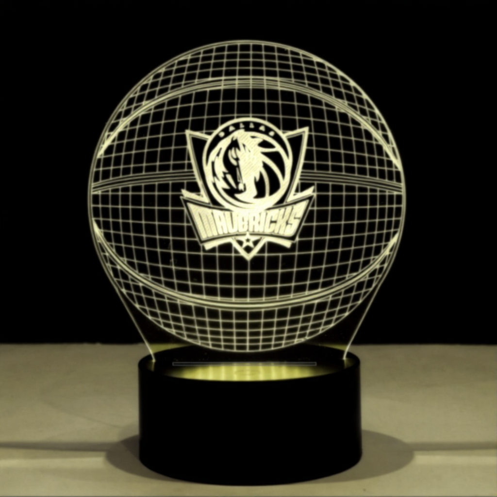 Dallas Mavericks Basketball Fan Themed LED Table Lamp