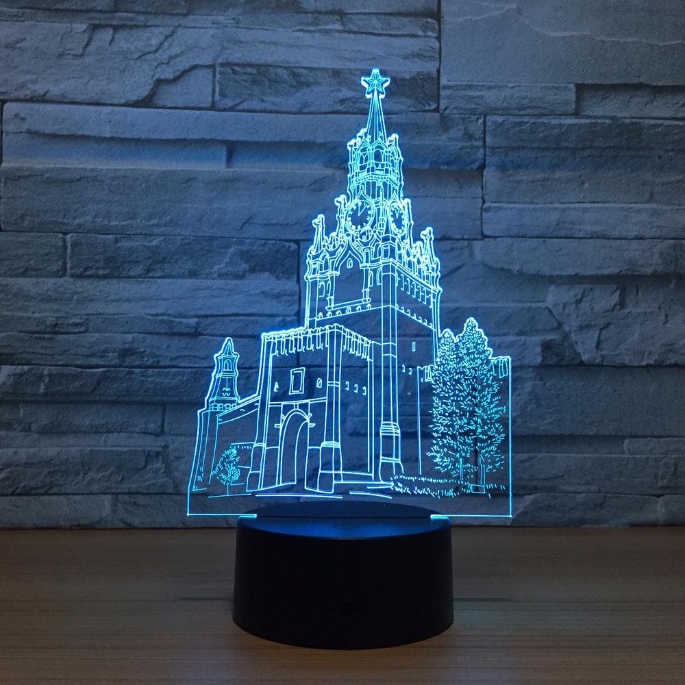 Church 3D Optical Illusion Lamp - 3D Optical Lamp