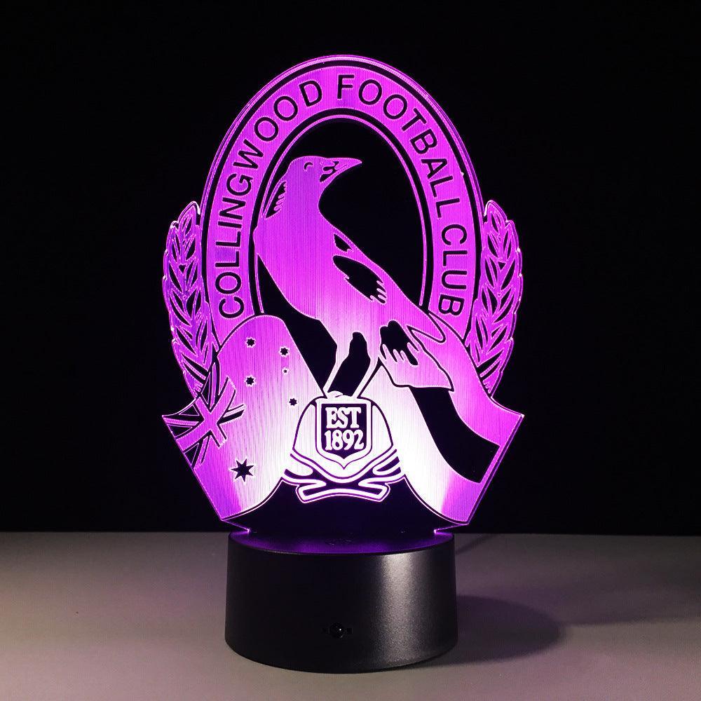 Collingwood Football 3D Optical Illusion Lamp-3D Optical Lamp