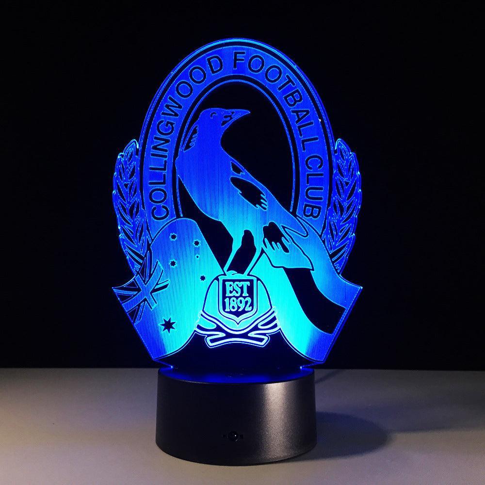Collingwood Football 3D Optical Illusion Lamp-3D Optical Lamp