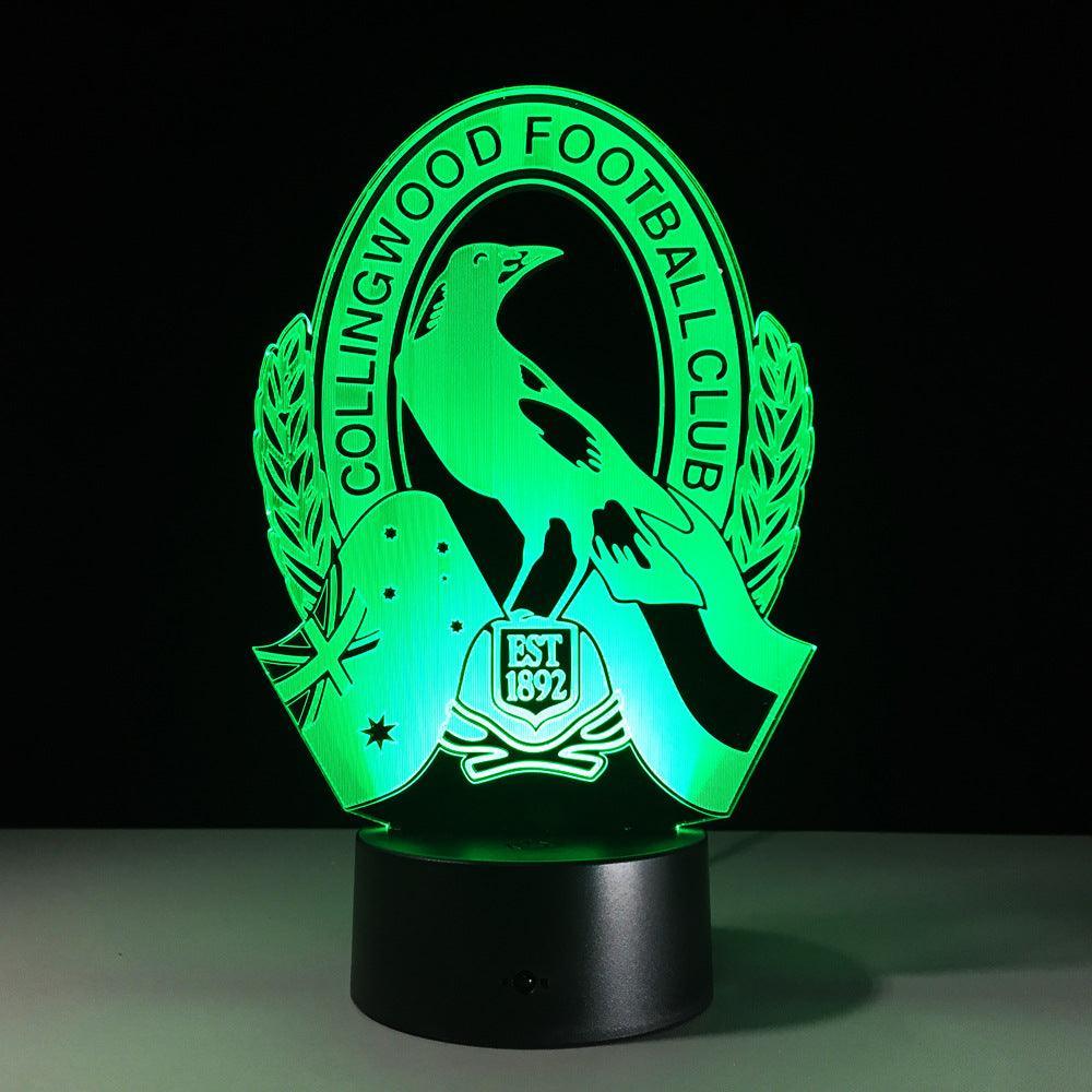 Collingwood Football 3D Optical Illusion Lamp-3D Optical Lamp