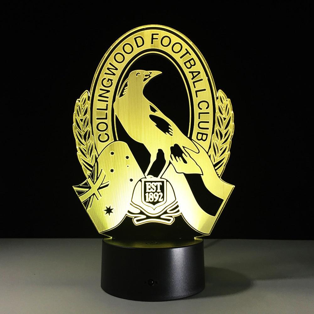 Collingwood Football 3D Optical Illusion Lamp-3D Optical Lamp