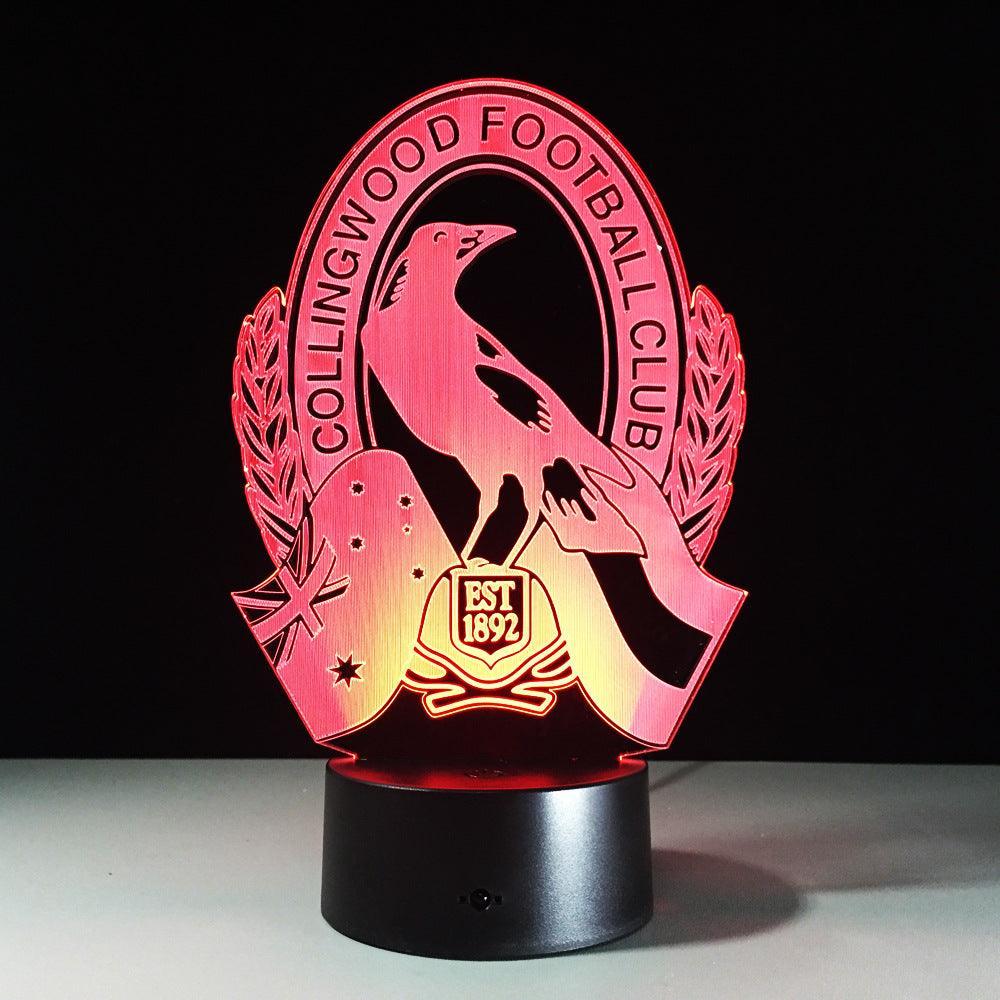 Collingwood Football 3D Optical Illusion Lamp-3D Optical Lamp