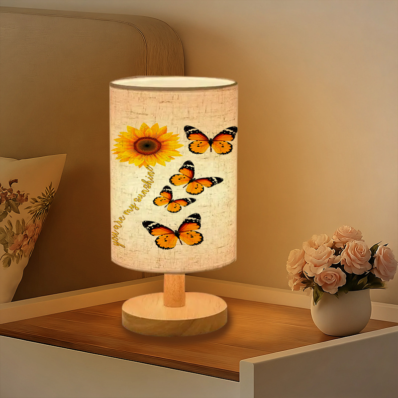 A Modern USB-powered Linen Lamp with a Unique Design and Exquisite Patterns