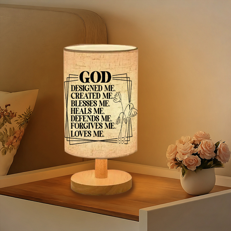 A Modern USB Powered Linen Lamp