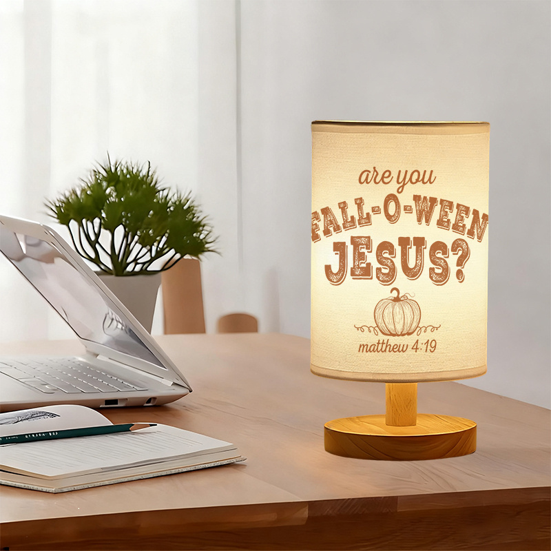 A Modern USB powered Linen Lamp with a Unique Design and Exquisite Patterns