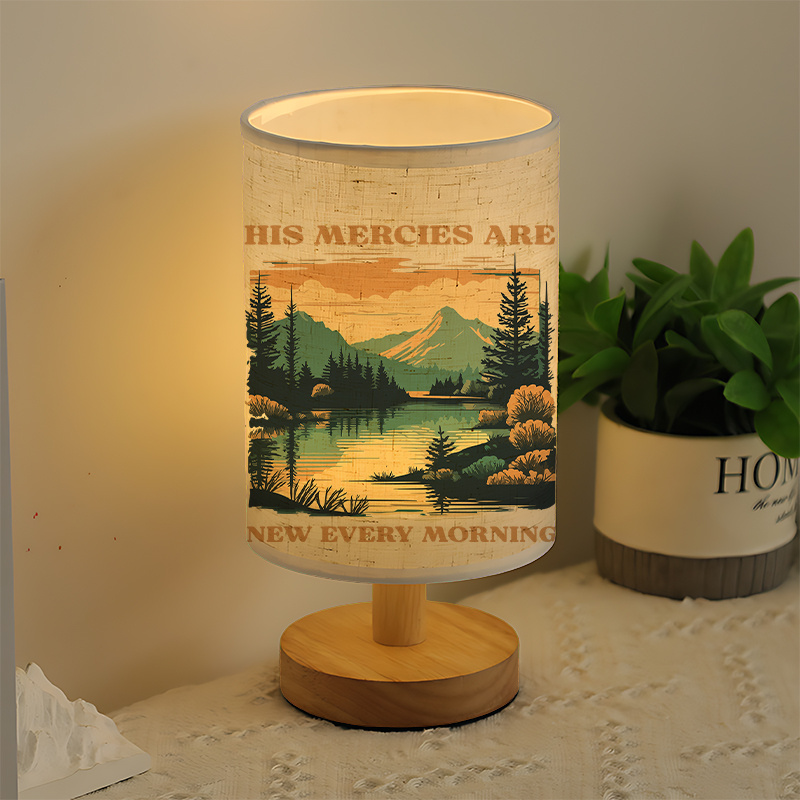 Modern USB-powered Linen Lamp with a Unique Design37