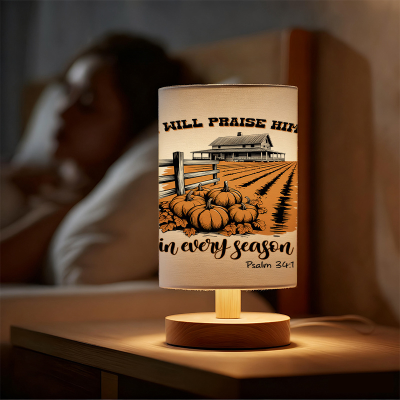 A Modern USB powered Linen Lamp with a Unique Design and Exquisite Patterns