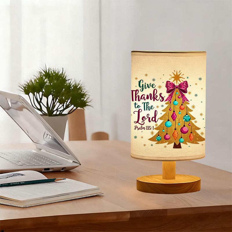 A Modern USB-powered Linen Lamp with a Unique Design and Exquisite Patterns