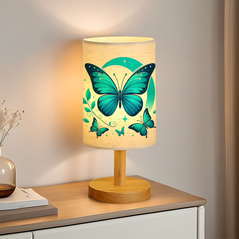 USB-powered Linen Lamp Ambiance in the Living Room and Bedroom