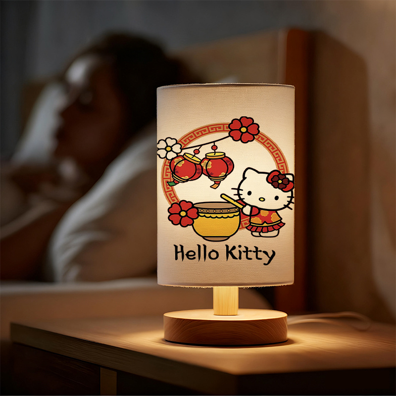 A modern Sanrio USB-powered linen lamp with a creative design