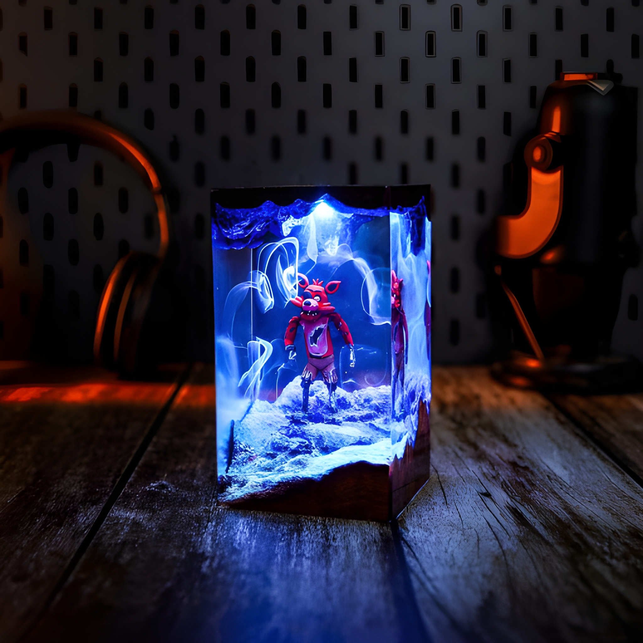 Foxy FNAF Resin Lamp Custom Halloween Decor