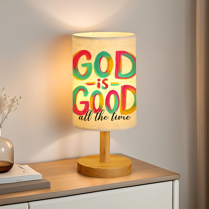 A Modern USB powered Linen Lamp with a Unique Design and Exquisite Patterns