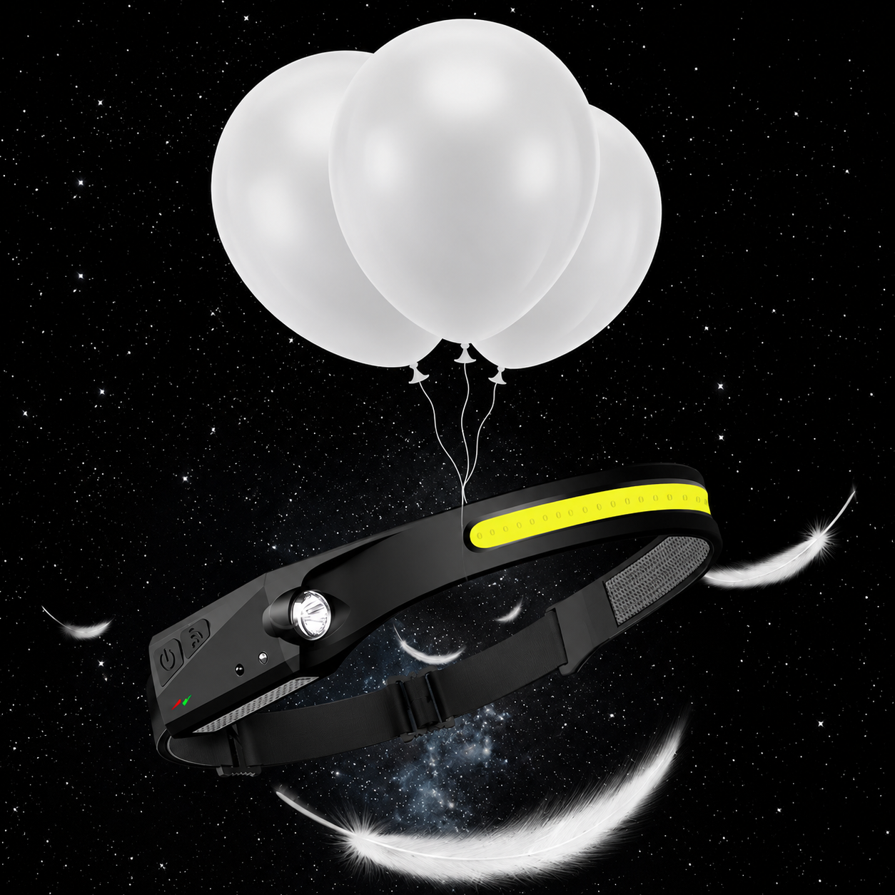 Rechargeable Motion Sensor LED Headlamp For Camping And Hiking