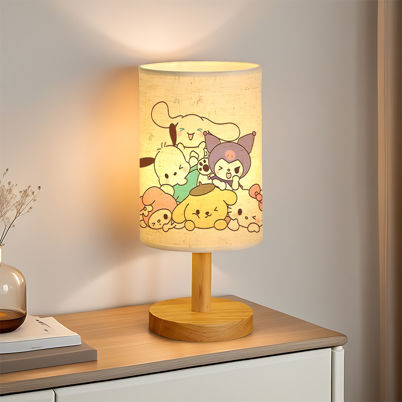 Modern USB-powered Sanrio Linen Table Excellent Gift  Lamp