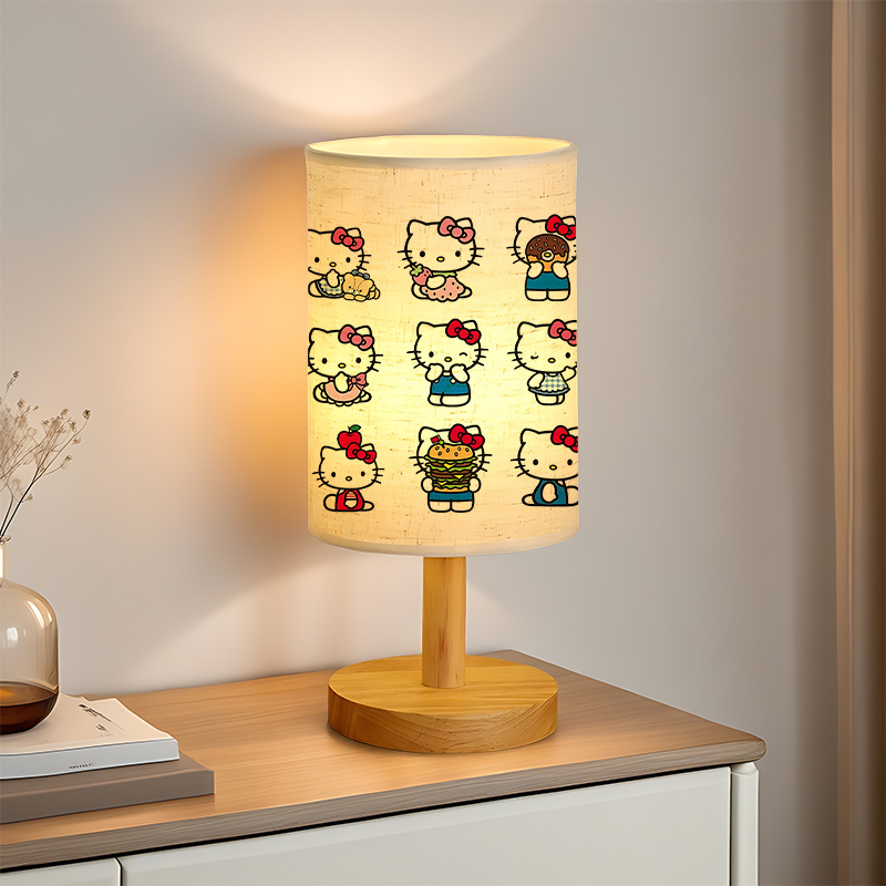 A modern Sanrio USB-powered linen lamp with a creative design