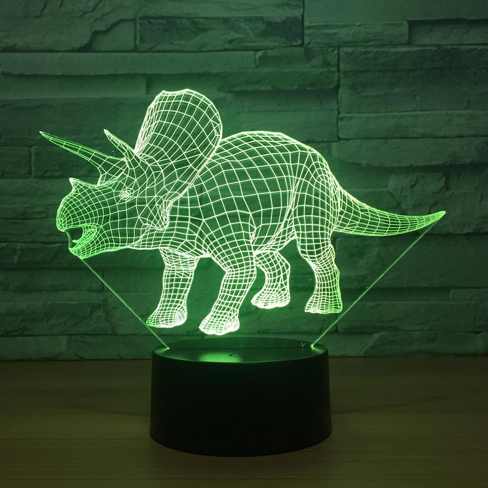 Triceratops Optical Illusion Lamp-3D Optical Lamp