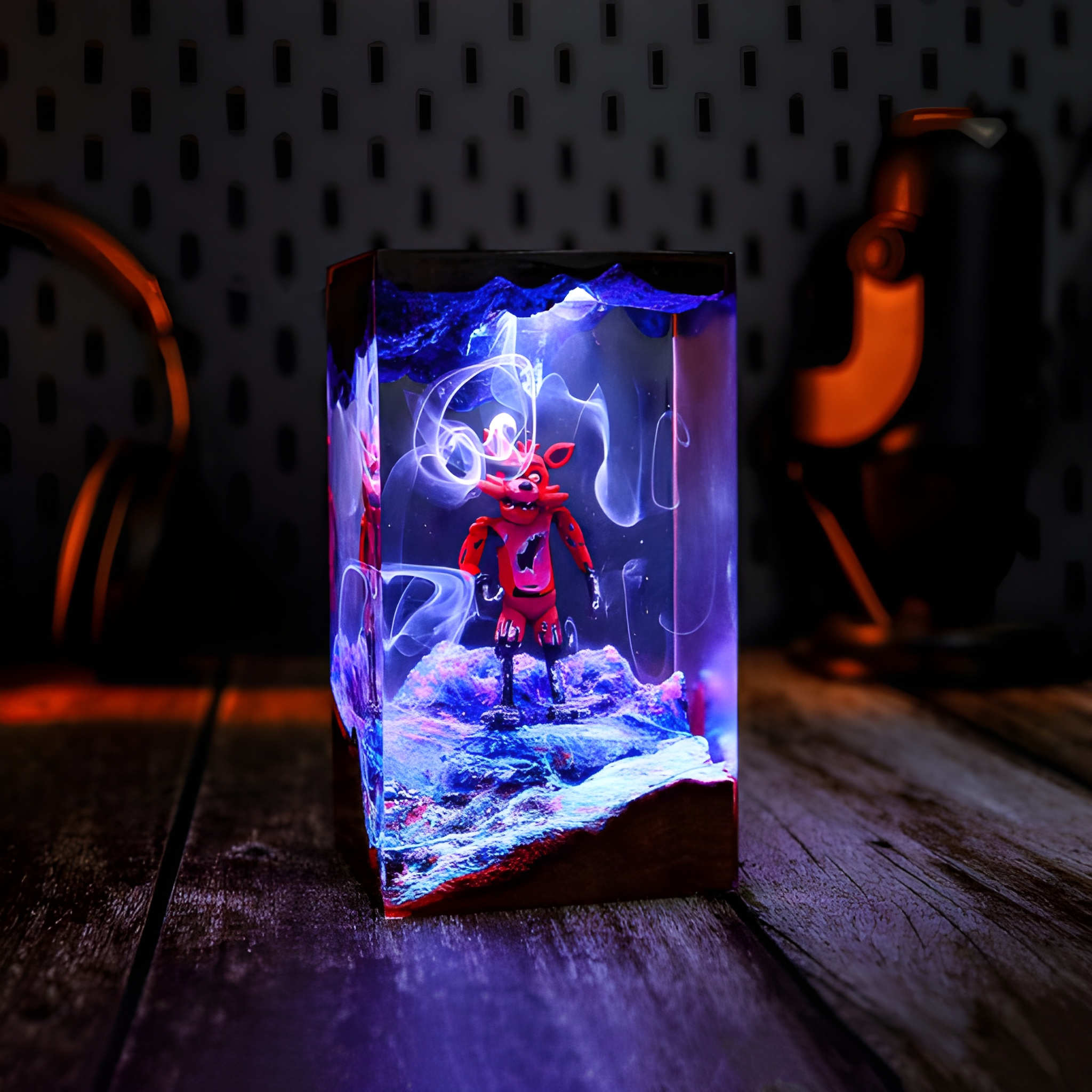 Foxy FNAF Resin Lamp Custom Halloween Decor