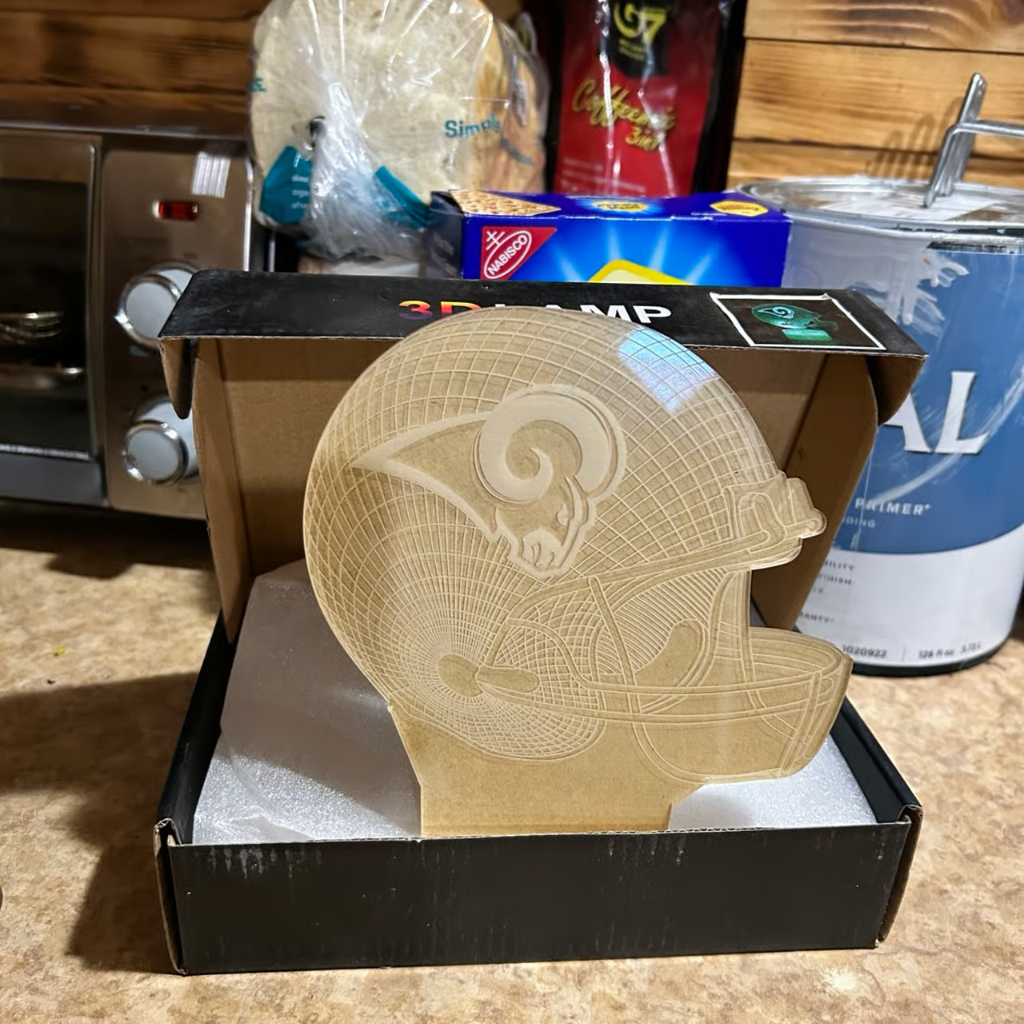 Los Angeles Rams 3D Football Helmet Light