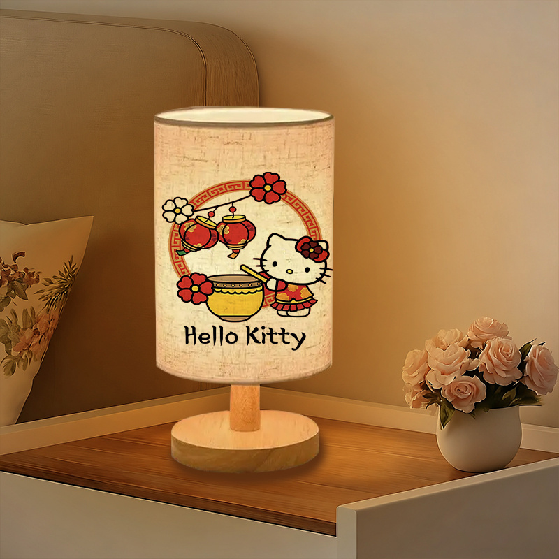 A modern Sanrio USB-powered linen lamp with a creative design