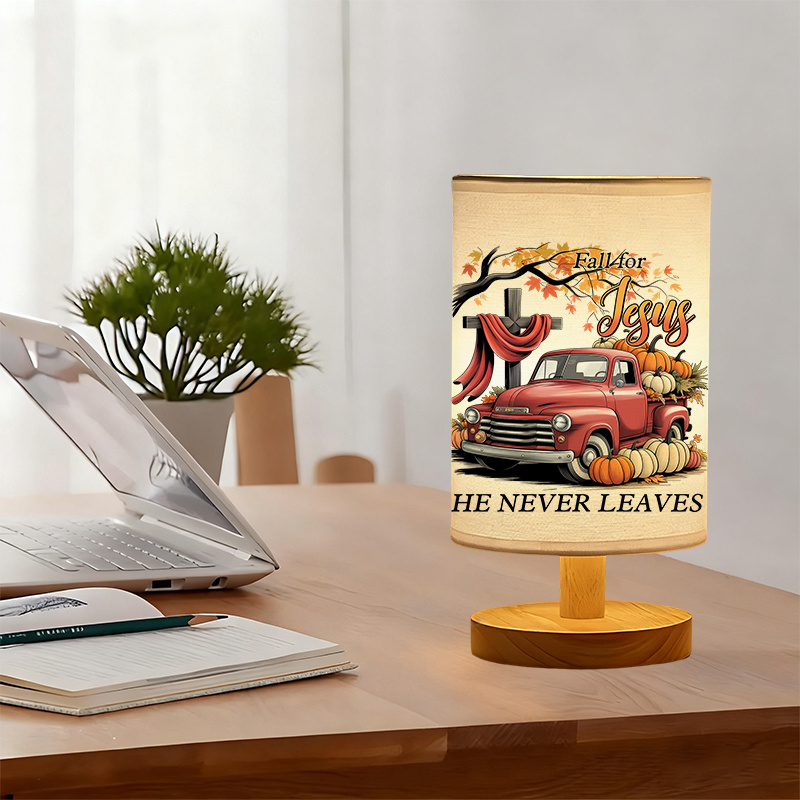 A Modern USB powered Linen Lamp with a Unique Design and Exquisite Patterns