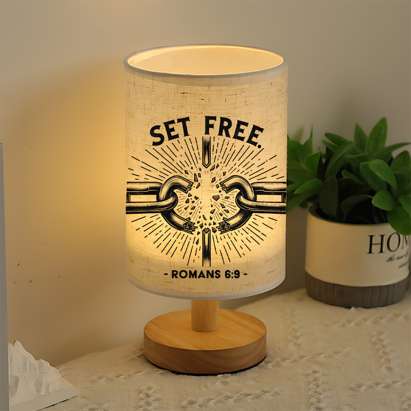  Modern USB-powered Linen Lamp with a Unique Design and Exquisite Patterns