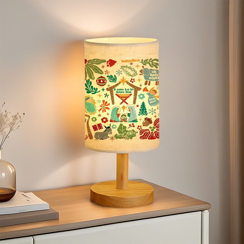 Modern USB-powered Linen Lamp with a Unique Design and Exquisite Patterns