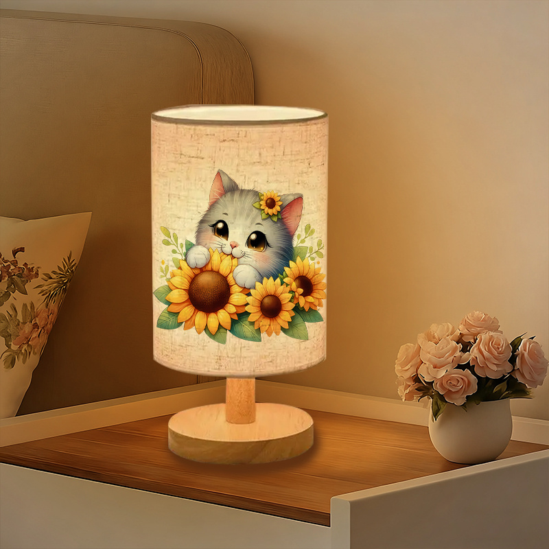 Gift for Family powered Linen Lamp Unique Design