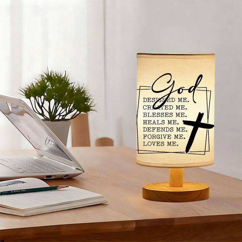 USB-Powered Table Lamp Button-Controlled Uplight