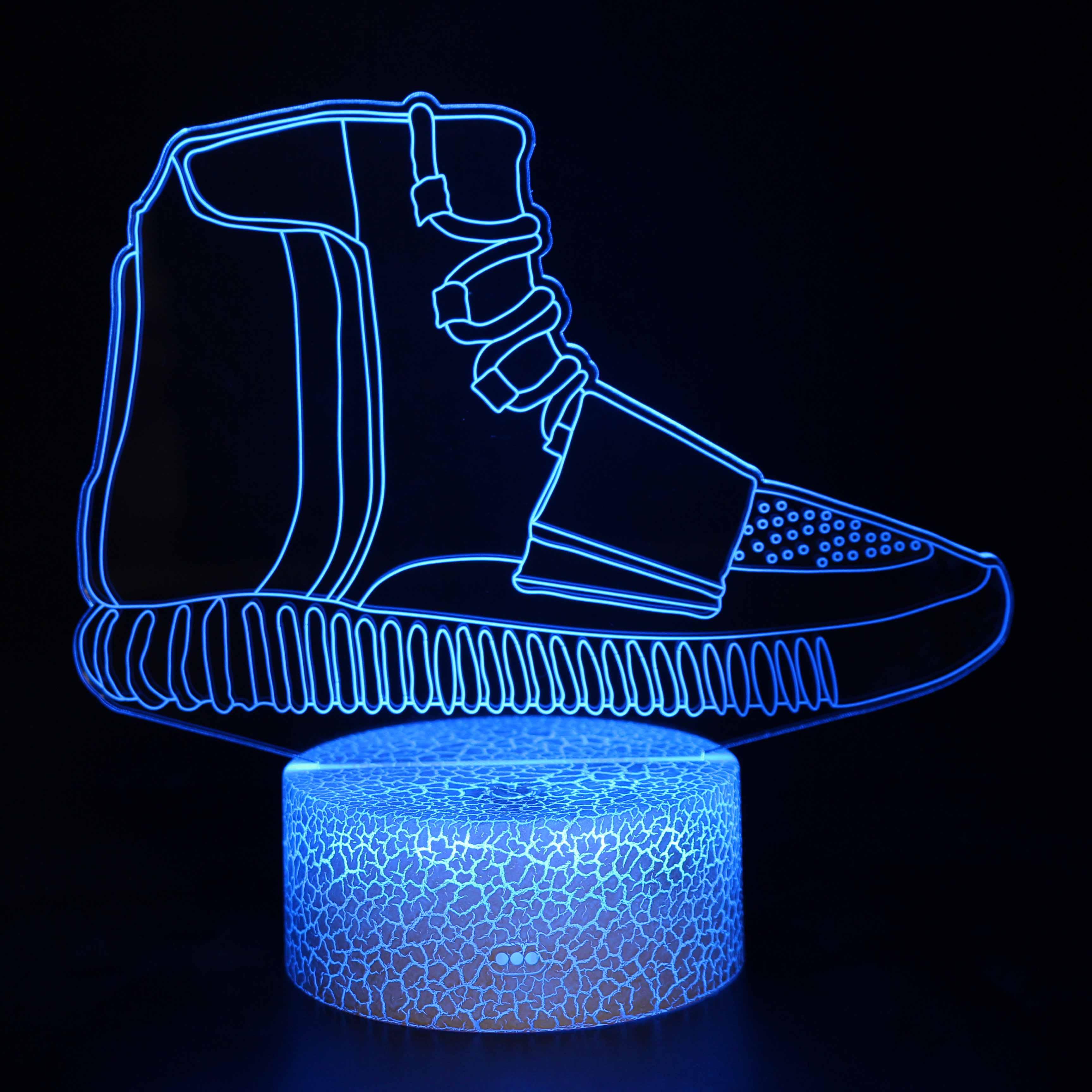 Basketball Shoes 3D Optical Illusion Lamp For Modern Design-3D Optical Lamp