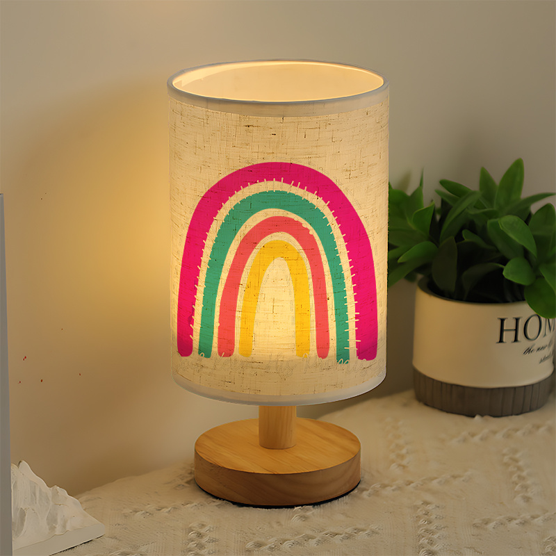 Table Lamp With Rainbow Arch Design 