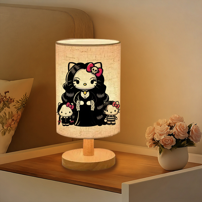 modern Sanrio USB-powered linen lamp excellent gift for Sanrio