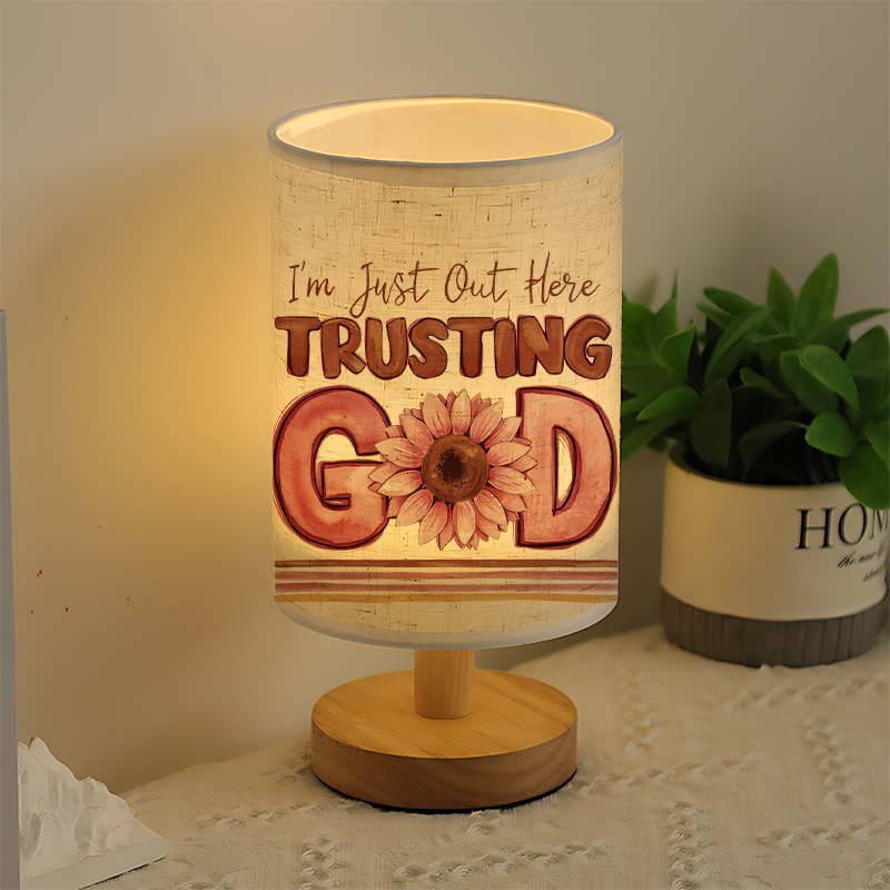 A Modern USB-powered Linen Lamp with a Unique Design and Exquisite Pattern