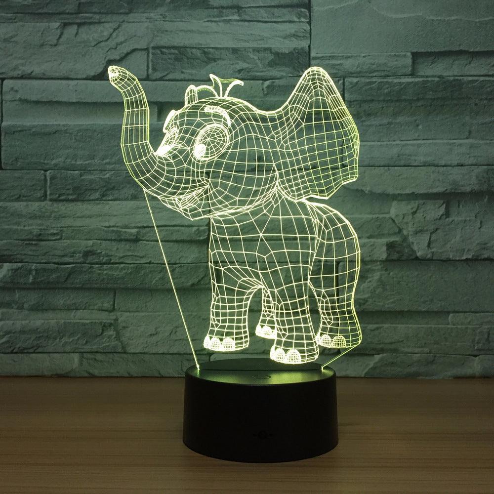 Elephant Optical Illusion Lamp-3D Optical Lamp