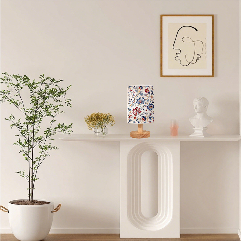 pc Unique Creative Pattern Table Lamp, Bedside Lamp for Bedroom Decor