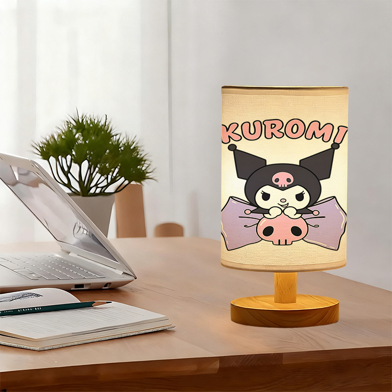 Kuromi Modern Bedside Lamp USB Powered Anime Night Light With Soft Glow